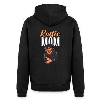 Rottie Mama Rottweiler Propriétaire de chien - Veste à capuche bio Premium Unisexe - noir - Dos - Nico (187cm)