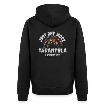 Just One More Tarantula I Promise Spider Arachnid - Unisex Premium Bio Zip Hoodie - Schwarz - Hinten - Nico (187cm)