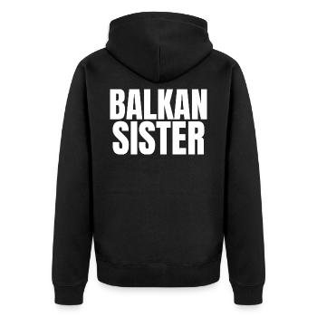 Balkan Hrvatska Apc Balkan Jebiga Hrvatska Croates - Veste à capuche bio Premium Unisexe - noir - Dos - Nico (187cm)