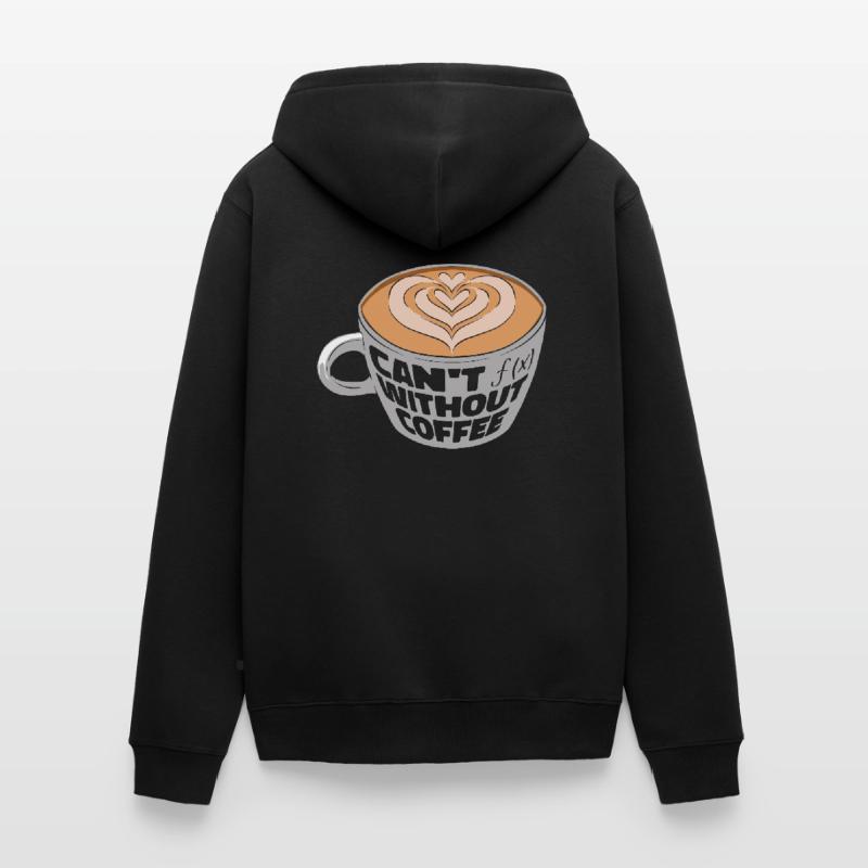Math Coffee Mathematics Function Coffee Lover Unisex Premium Organic Zip Hoodie