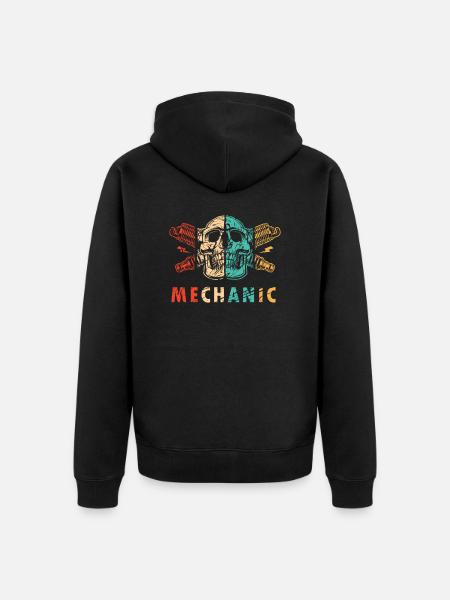 Automotive Technician Mechatronics Engineer Auto - Unisex Premium Organic Zip Hoodie - black
