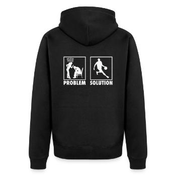 Problème de déclaration des joueurs de basket-ball - Veste à capuche bio Premium Unisexe - noir - Dos - Nico (187cm)