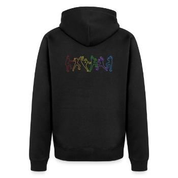 Climbing LGBT Rainbow Escalade de bloc Escalade - Veste à capuche bio Premium Unisexe - noir - Dos - Nico (187cm)