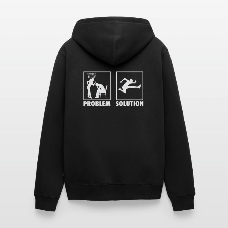 Athletics Athletes Statement Problem Solution. Unisex Premium Bio Zip Hoodie