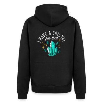 Médecine énergétique Cristaux Reiki Thérapeute Reiki - Veste à capuche bio Premium Unisexe - noir - Dos - Nico (187cm)