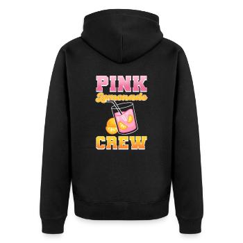 Pink Lemonade Crew Lemonde Stand Lemonade Boss - Unisex Premium Organic Zip Hoodie - black - Back - Nico (187cm)