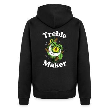 Treble Maker Drôle Musicien Cadeau Treble Clef - Veste à capuche bio Premium Unisexe - noir - Dos - Nico (187cm)