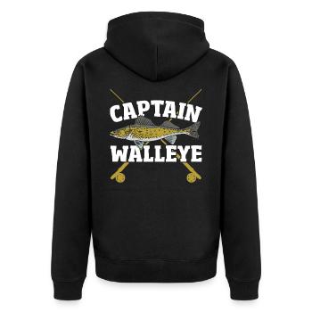 Capitaine Pêche au doré pêche Chasse au poisson - Veste à capuche bio Premium Unisexe - noir - Dos - Nico (187cm)