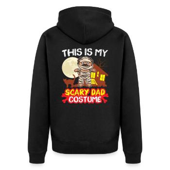 C’est mon costume de père effrayant drôle Halloween - Veste à capuche bio Premium Unisexe - noir - Dos - Nico (187cm)