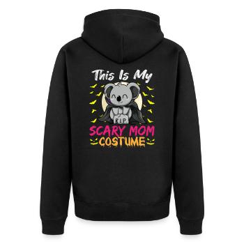 C’est mon costume de maman effrayant drôle Halloween - Veste à capuche bio Premium Unisexe - noir - Dos - Nico (187cm)
