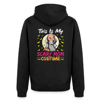 C’est mon costume de maman effrayant drôle Halloween - Veste à capuche bio Premium Unisexe - noir - Dos - Nico (187cm)