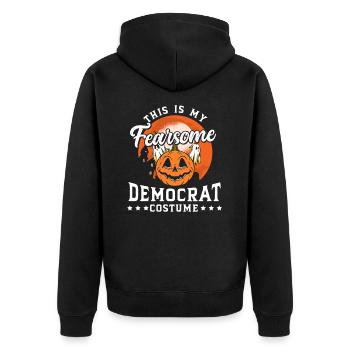 Halloween Democrat Costume Pumpkin Party - Veste à capuche bio Premium Unisexe - noir - Dos - Nico (187cm)