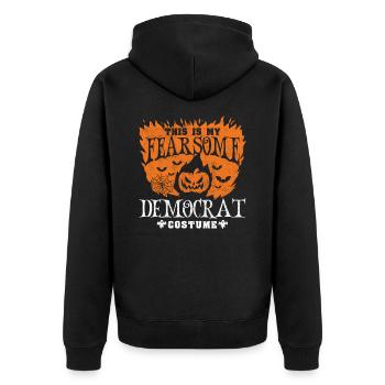 Halloween Democrat Costume Pumpkin Party - Veste à capuche bio Premium Unisexe - noir - Dos - Nico (187cm)