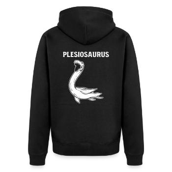 Plesiosaurus Dinosaure - Veste à capuche bio Premium Unisexe - noir - Dos - Nico (187cm)