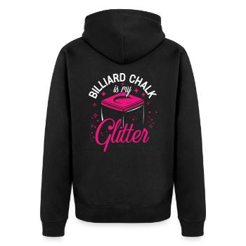 Pocketologist Billard Piscine Billard 8 Femme - Veste à capuche bio Premium Unisexe - noir - Dos - Nico (187cm)