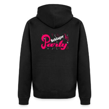 Schlager Costume de fête Schlager Tenue de fête - Veste à capuche bio Premium Unisexe - noir - Dos - Nico (187cm)