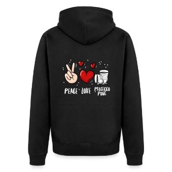 Prosecco Pong Jeu à boire Vin mousseux - Veste à capuche bio Premium Unisexe - noir - Dos - Nico (187cm)
