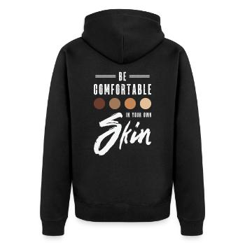 Encourager la positivité Motiver - Veste à capuche bio Premium Unisexe - noir - Dos - Nico (187cm)