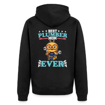 Meilleure maman plombier de tous les temps Artisanat de technicien en plomberie - Veste à capuche bio Premium Unisexe - noir - Dos - Nico (187cm)