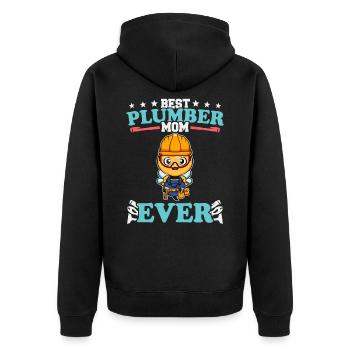Meilleure maman plombier de tous les temps Artisanat de technicien en plomberie - Veste à capuche bio Premium Unisexe - noir - Dos - Nico (187cm)