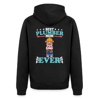 Meilleure maman plombier de tous les temps Artisanat de technicien en plomberie - Veste à capuche bio Premium Unisexe - noir - Dos - Nico (187cm)
