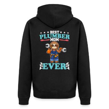 Meilleure maman plombier de tous les temps Artisanat de technicien en plomberie - Veste à capuche bio Premium Unisexe - noir - Dos - Nico (187cm)