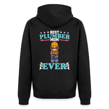 Meilleure maman plombier de tous les temps Artisanat de technicien en plomberie - Veste à capuche bio Premium Unisexe - noir - Dos - Nico (187cm)