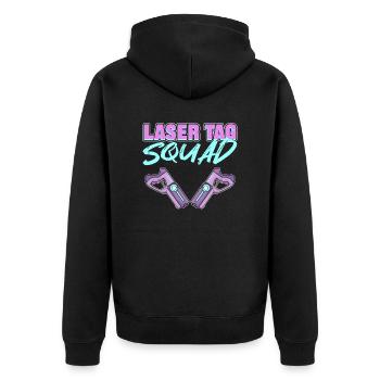 Laser Tag Squad - Veste à capuche bio Premium Unisexe - noir - Dos - Nico (187cm)