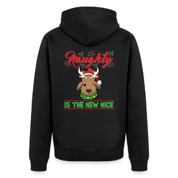 Coquin est le nouveau Noël de Noël Nice - Veste à capuche bio Premium Unisexe - noir - Dos - Nico (187cm)