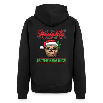 Coquin est le nouveau Noël de Noël Nice - Veste à capuche bio Premium Unisexe - noir - Dos - Nico (187cm)