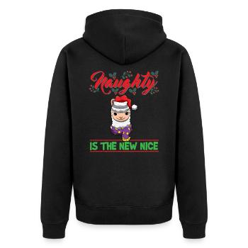 Coquin est le nouveau Noël de Noël Nice - Veste à capuche bio Premium Unisexe - noir - Dos - Nico (187cm)