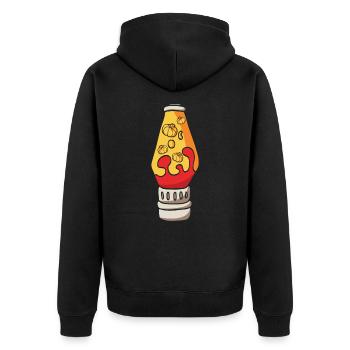 Pumpkin Spice Latte Coffee Lover Pumpkin Coffee - Unisex Premium Organic Zip Hoodie - black - Back - Nico (187cm)