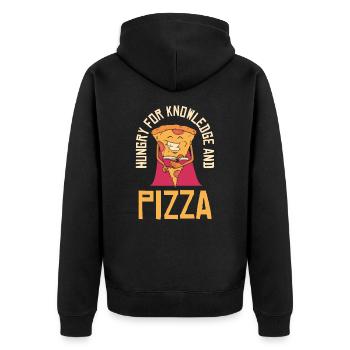 Les super-héros amoureux des livres Lire les livres gourmets - Veste à capuche bio Premium Unisexe - noir - Dos - Nico (187cm)