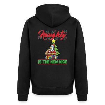 Coquin est le nouveau Noël de Noël Nice - Veste à capuche bio Premium Unisexe - noir - Dos - Nico (187cm)