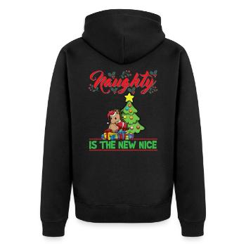 Coquin est le nouveau Noël de Noël Nice - Veste à capuche bio Premium Unisexe - noir - Dos - Nico (187cm)