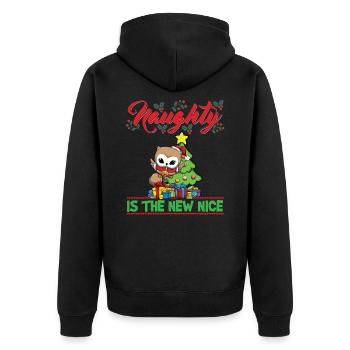 Coquin est le nouveau Noël de Noël Nice - Veste à capuche bio Premium Unisexe - noir - Dos - Nico (187cm)