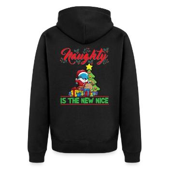 Coquin est le nouveau Noël de Noël Nice - Veste à capuche bio Premium Unisexe - noir - Dos - Nico (187cm)