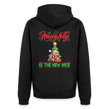 Coquin est le nouveau Noël de Noël Nice - Veste à capuche bio Premium Unisexe - noir - Dos - Nico (187cm)