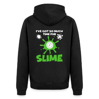 Slime Time Dripping Slime Drip Gear Slime Maker - Unisex Premium Organic Zip Hoodie - black - Back - Nico (187cm)