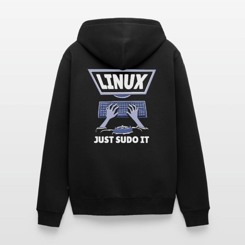 Linux Just Sudo It Linux Computer Programmer Unisex Premium Organic Zip Hoodie