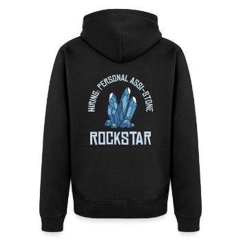 Rockhound Rock Collectors Minéraux Pierres précieuses - Veste à capuche bio Premium Unisexe - noir - Dos - Nico (187cm)