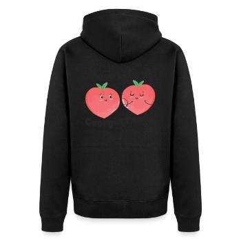 Sweet As A Georgia Peach Cute Funny Southern - Veste à capuche bio Premium Unisexe - noir - Dos - Nico (187cm)