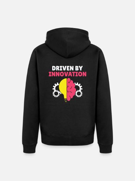 Innovators Success Inspired Entrepreneurs - Unisex Premium Organic Zip Hoodie - black
