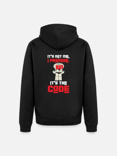Robot Artificial Intelligence Machine Computer - Unisex Premium Organic Zip Hoodie - black