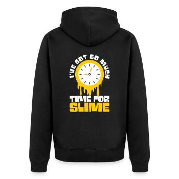 Slime Time Dripping Slime Drip Gear Slime Maker - Unisex Premium Organic Zip Hoodie - black - Back - Nico (187cm)
