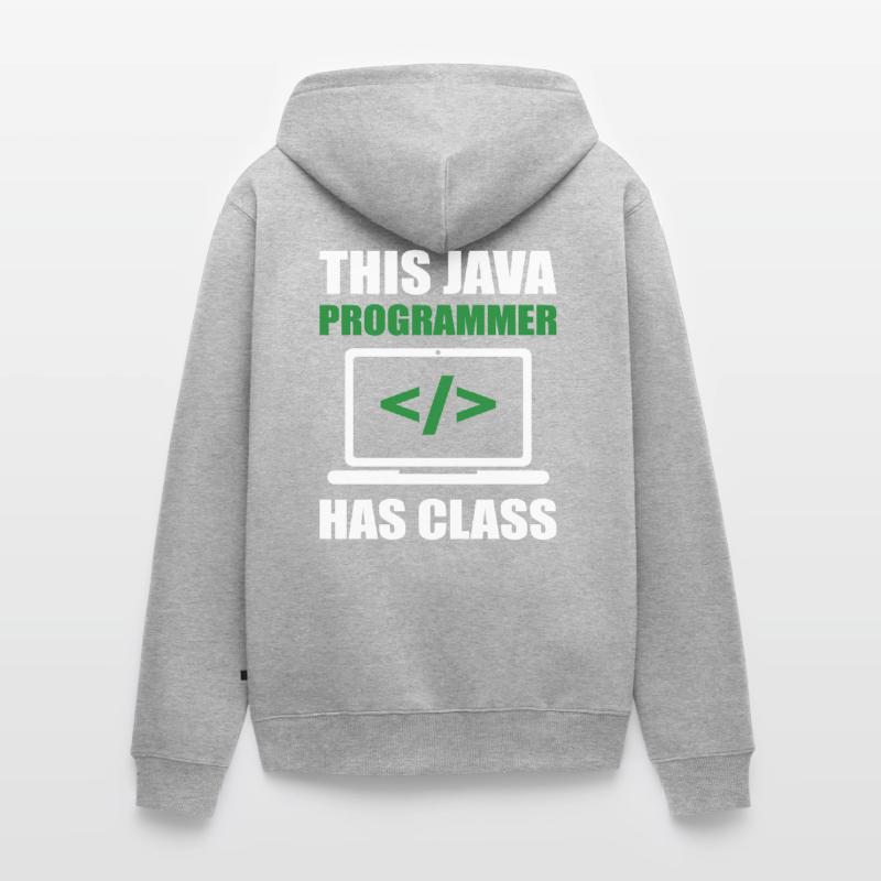 Ce programmeur Java a un codage de programmation de classe Veste à capuche bio Premium Unisexe