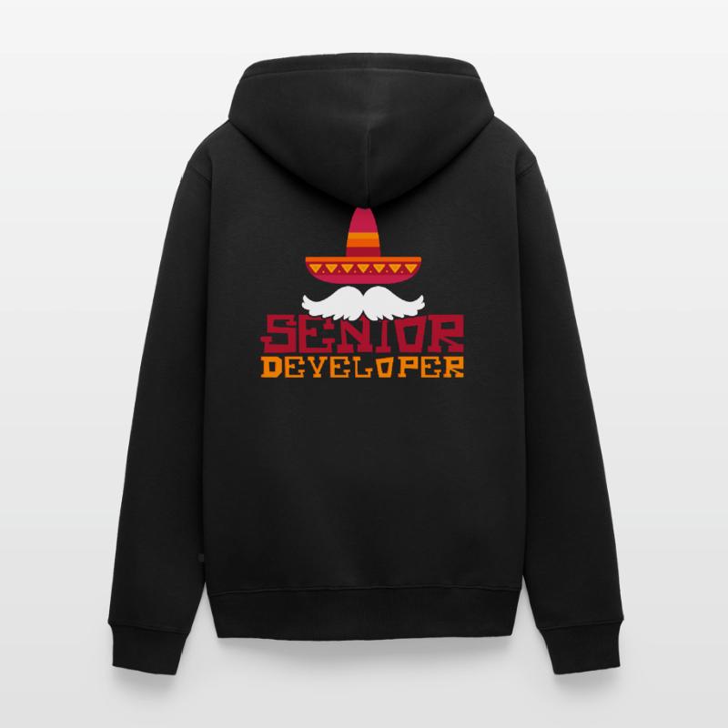 Senior Developer Programming Programmer Unisex Premium Bio Zip Hoodie