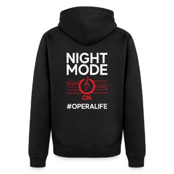 Spectacle de chorale de chanteur d’opéra - Veste à capuche bio Premium Unisexe - noir - Dos - Nico (187cm)