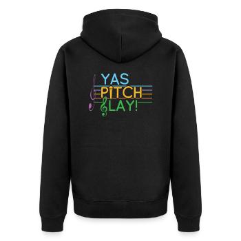 Opera Singer Vocalist Voice Pitch Choir Show - Unisex Premium Organic Zip Hoodie - black - Back - Nico (187cm)