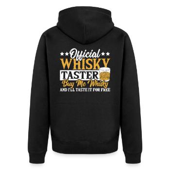 Dégustation officielle de whisky Dégustation de whisky - Veste à capuche bio Premium Unisexe - noir - Dos - Nico (187cm)